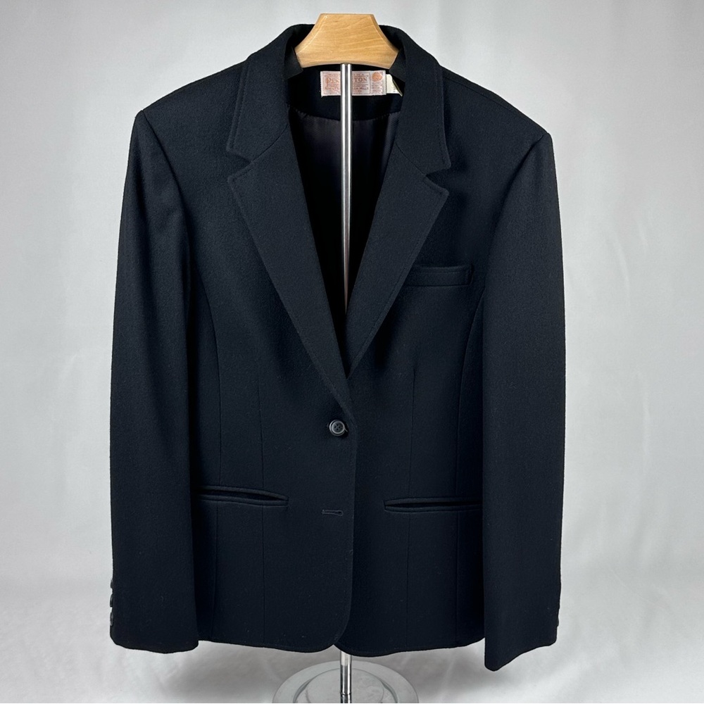 Pendleton Black Wool Blazer Women’s | Vintage 1970s | Tailored Classic